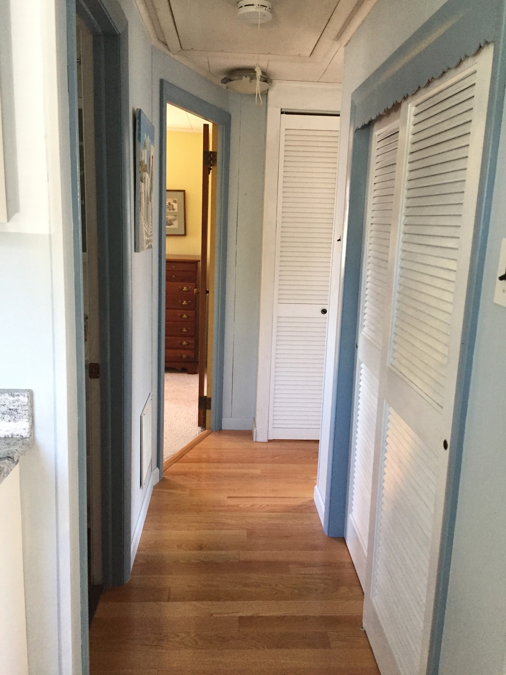 Hall from liv. rm to bedroomsms. 