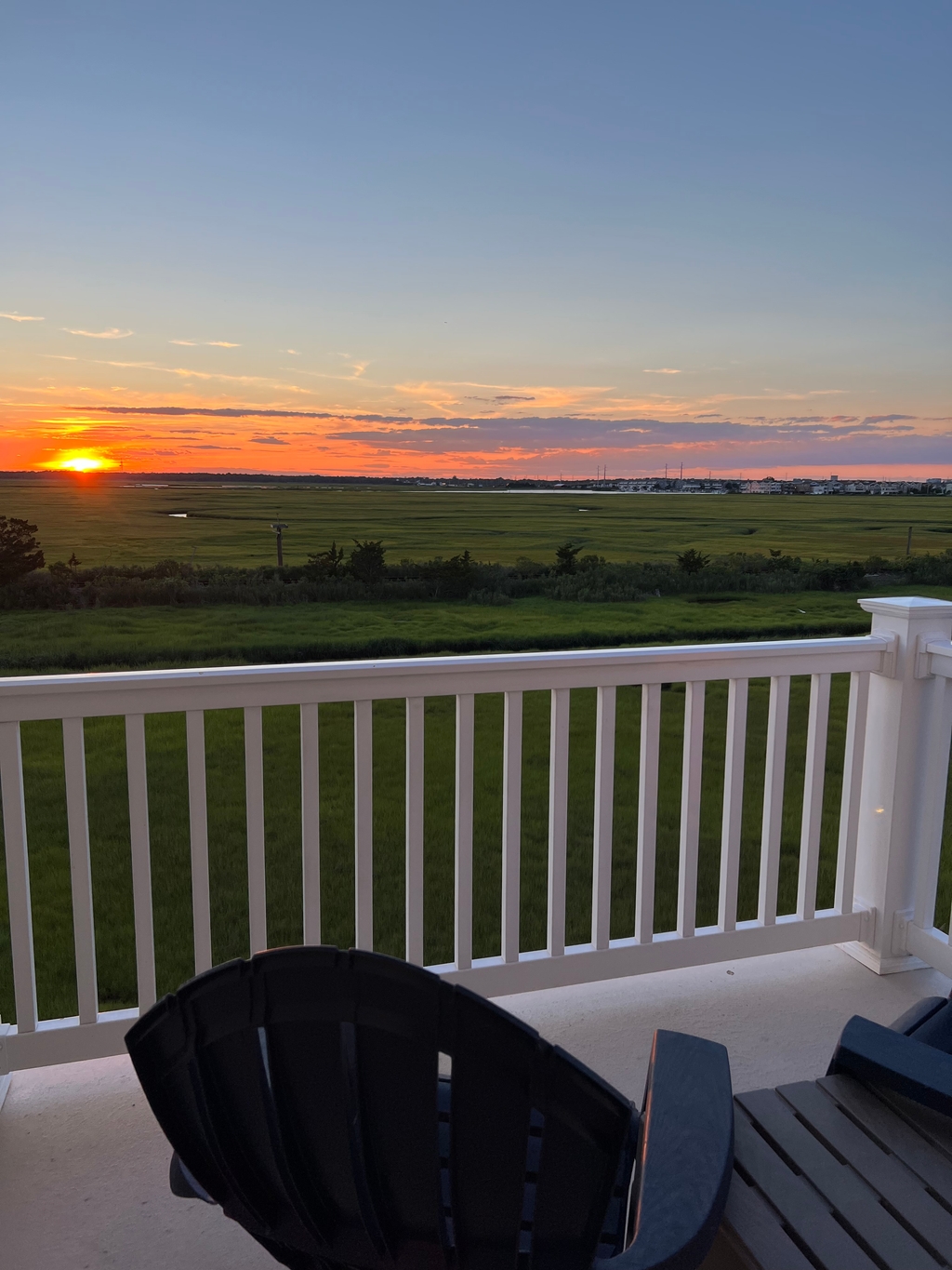 Spectacular sunsets from the back decks