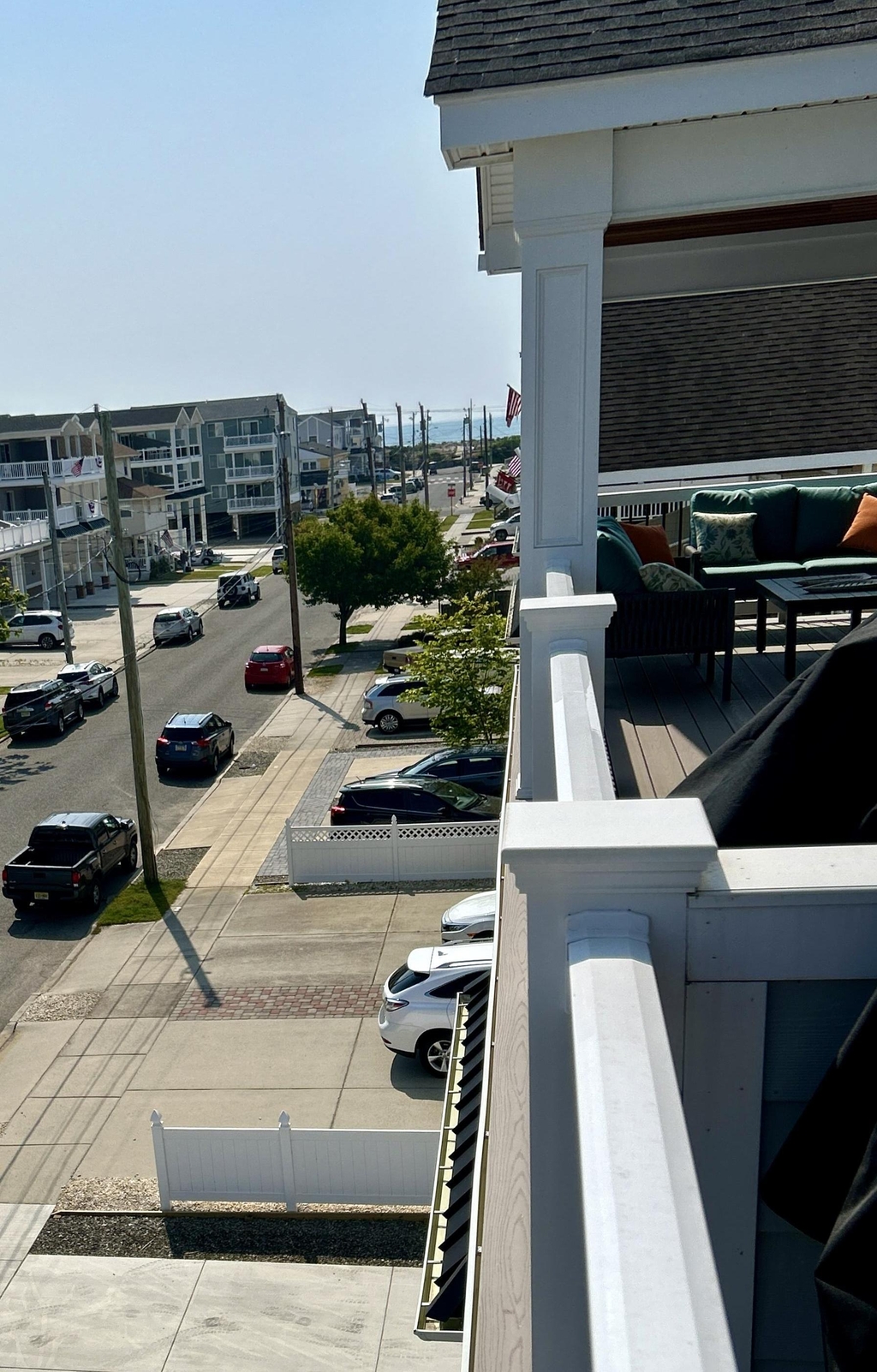 3rd floor view looking towards the ocean.