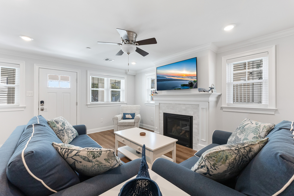 Living Room with Fireplace