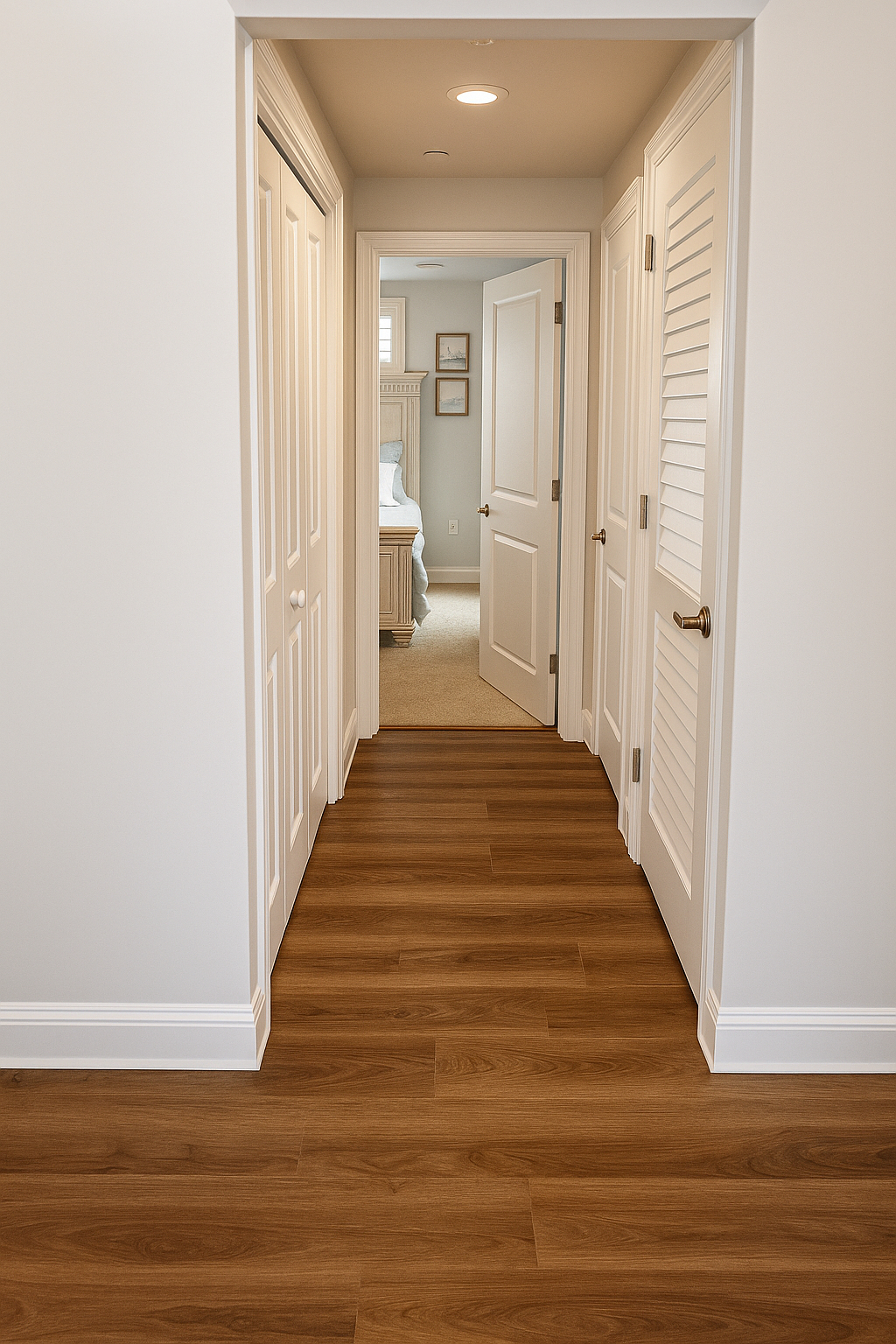 Hallway Leading to Bedrooms &amp;amp; Bathroom