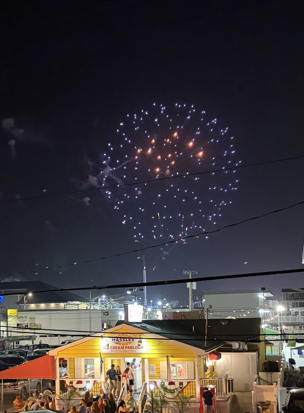 Fireworks from Outdoor Deck