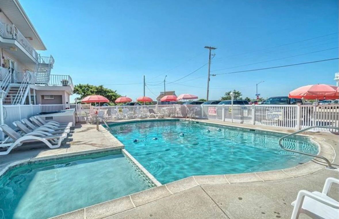 Massive Direct Ocean Front 2 Story Townhouse with Pool North Wildwood