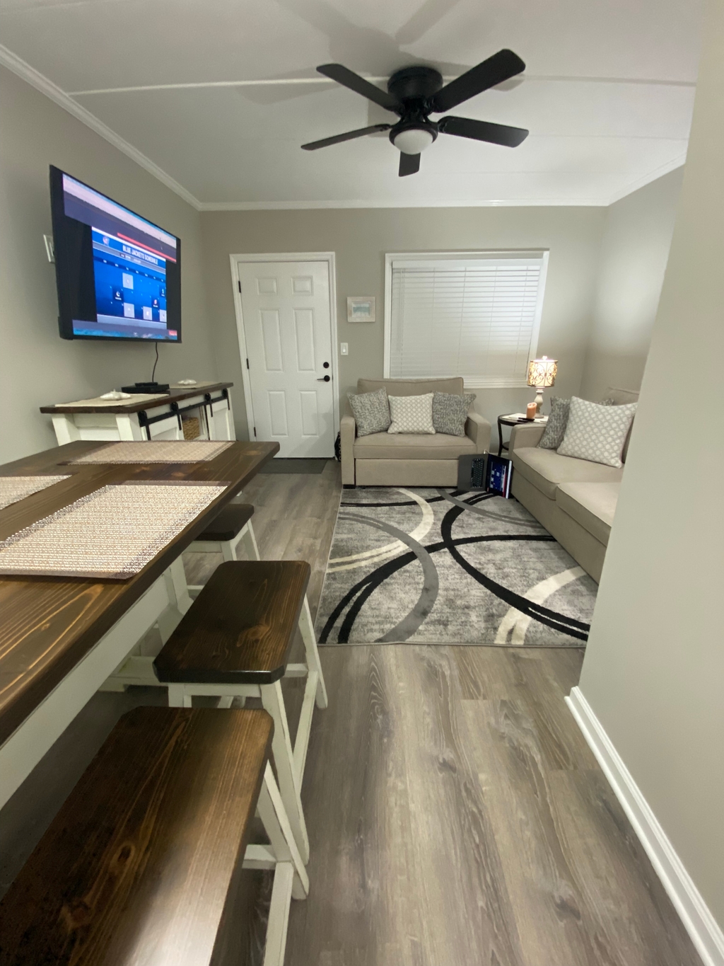 Dinning room &amp;amp; Living room view.