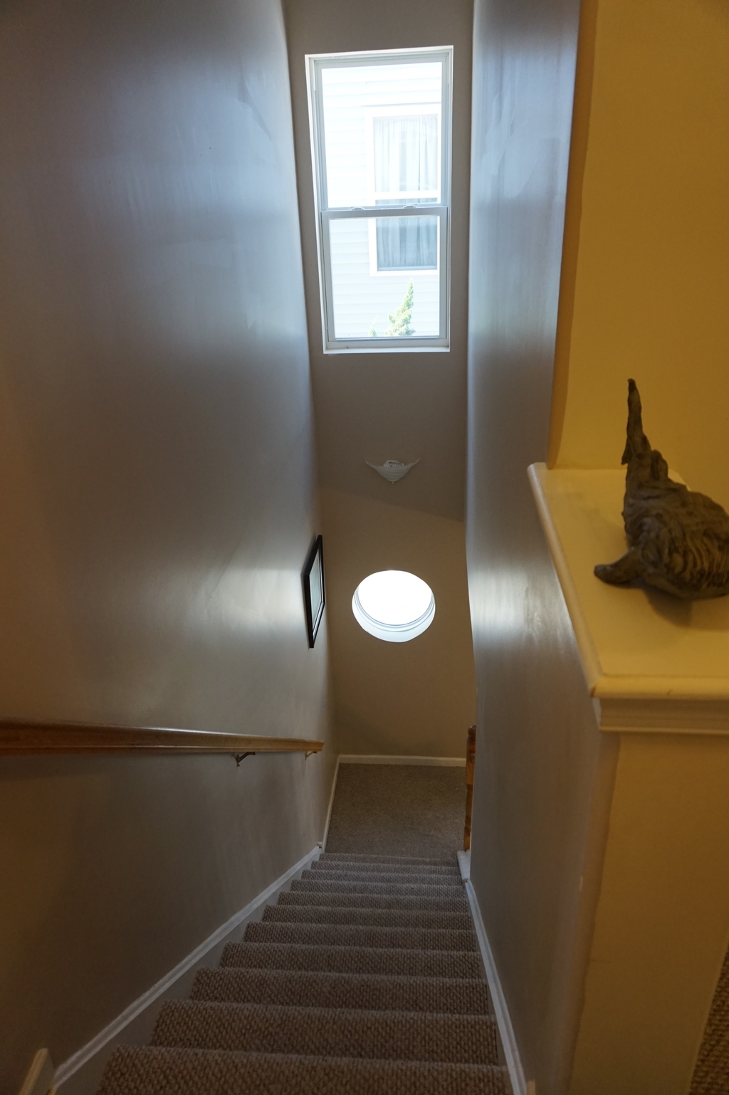 Stairs inside unit. 