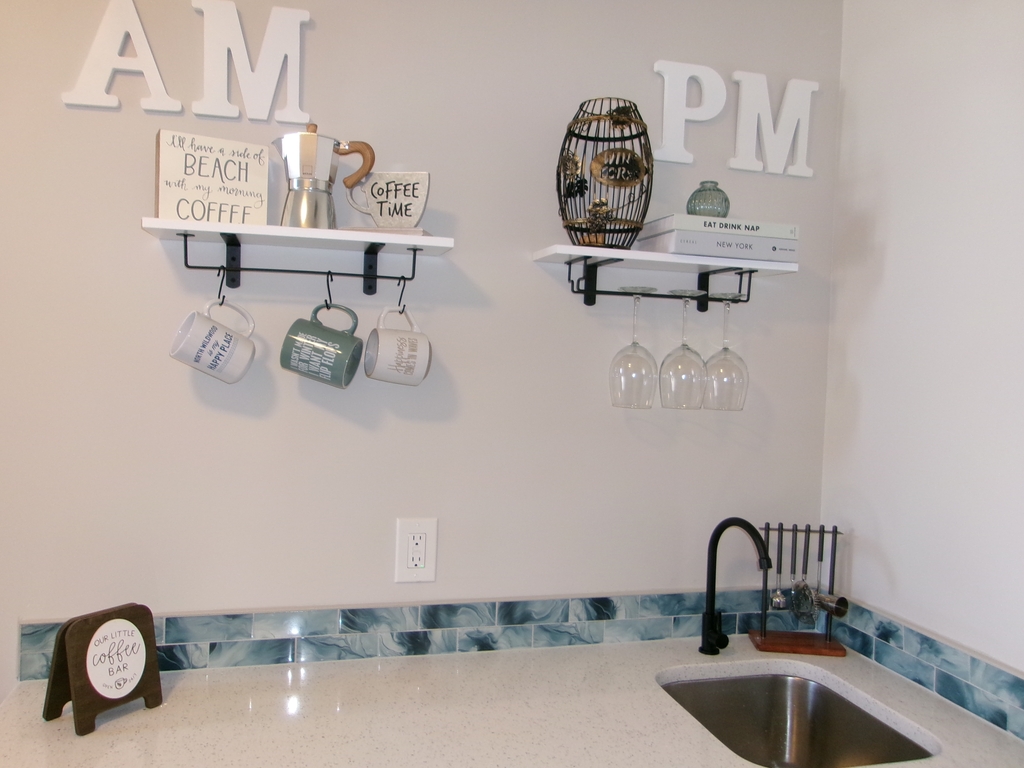 2nd Floor Coffee &amp;amp; Wine Bar with Mini Fridge
