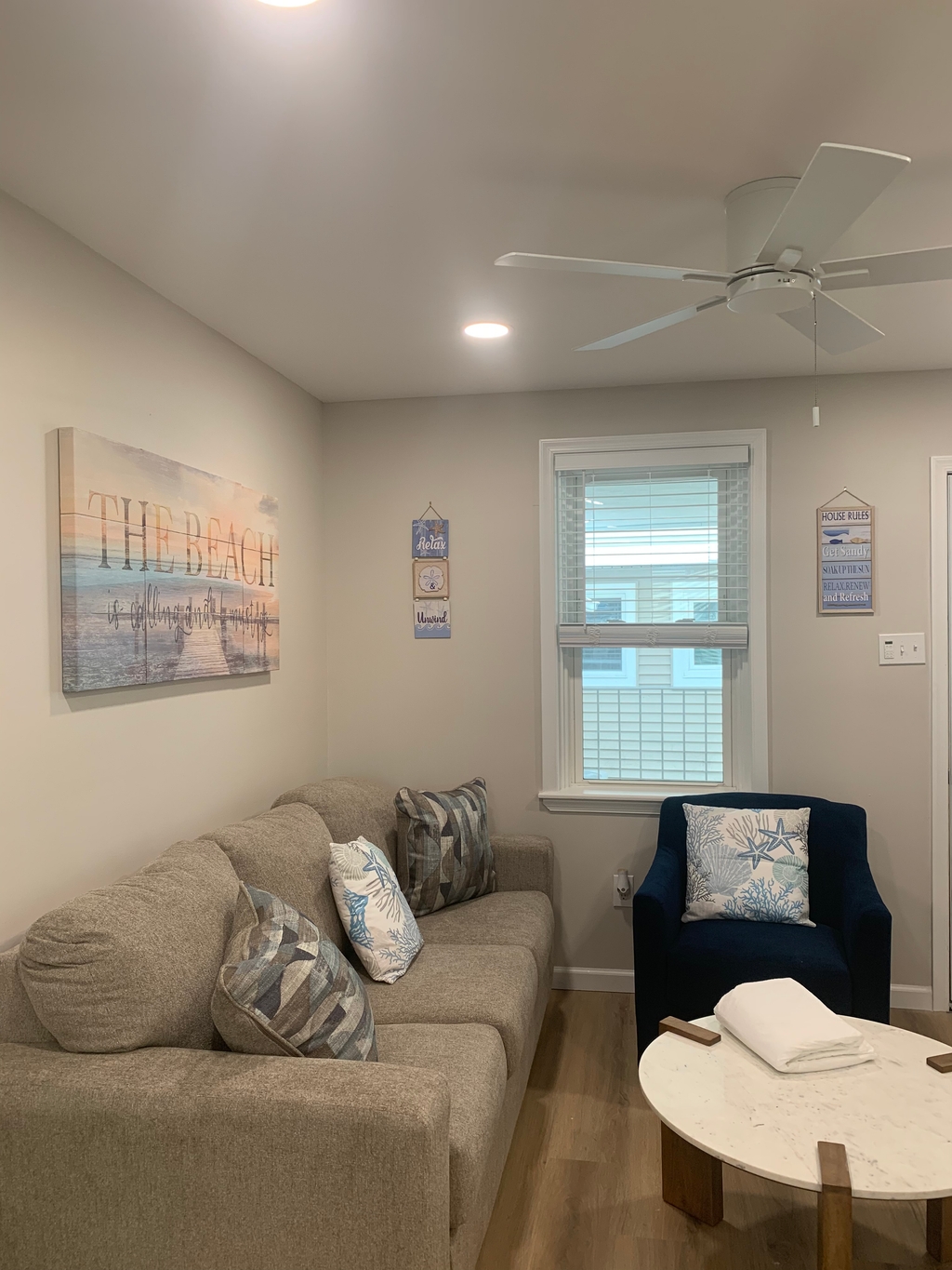 Living Room with Queen Size Sofa Bed