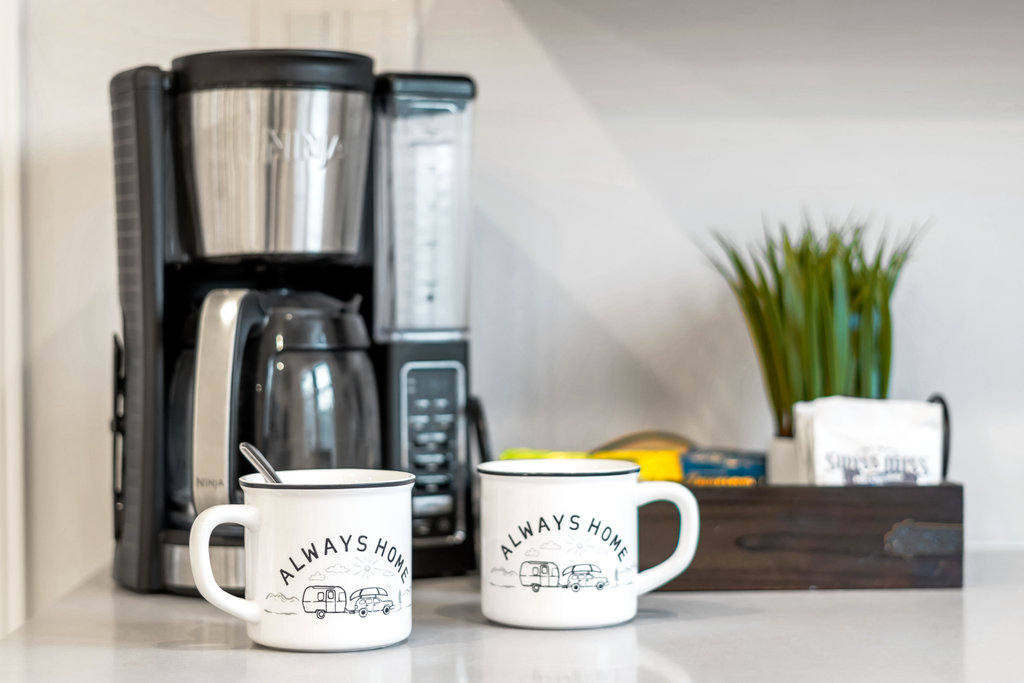 Vacation mornings powered by coffee