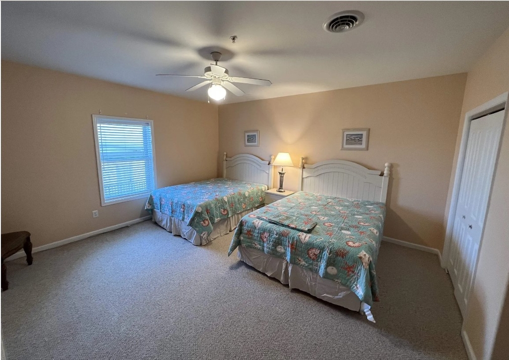 2nd floor bedroom with 2 queen beds