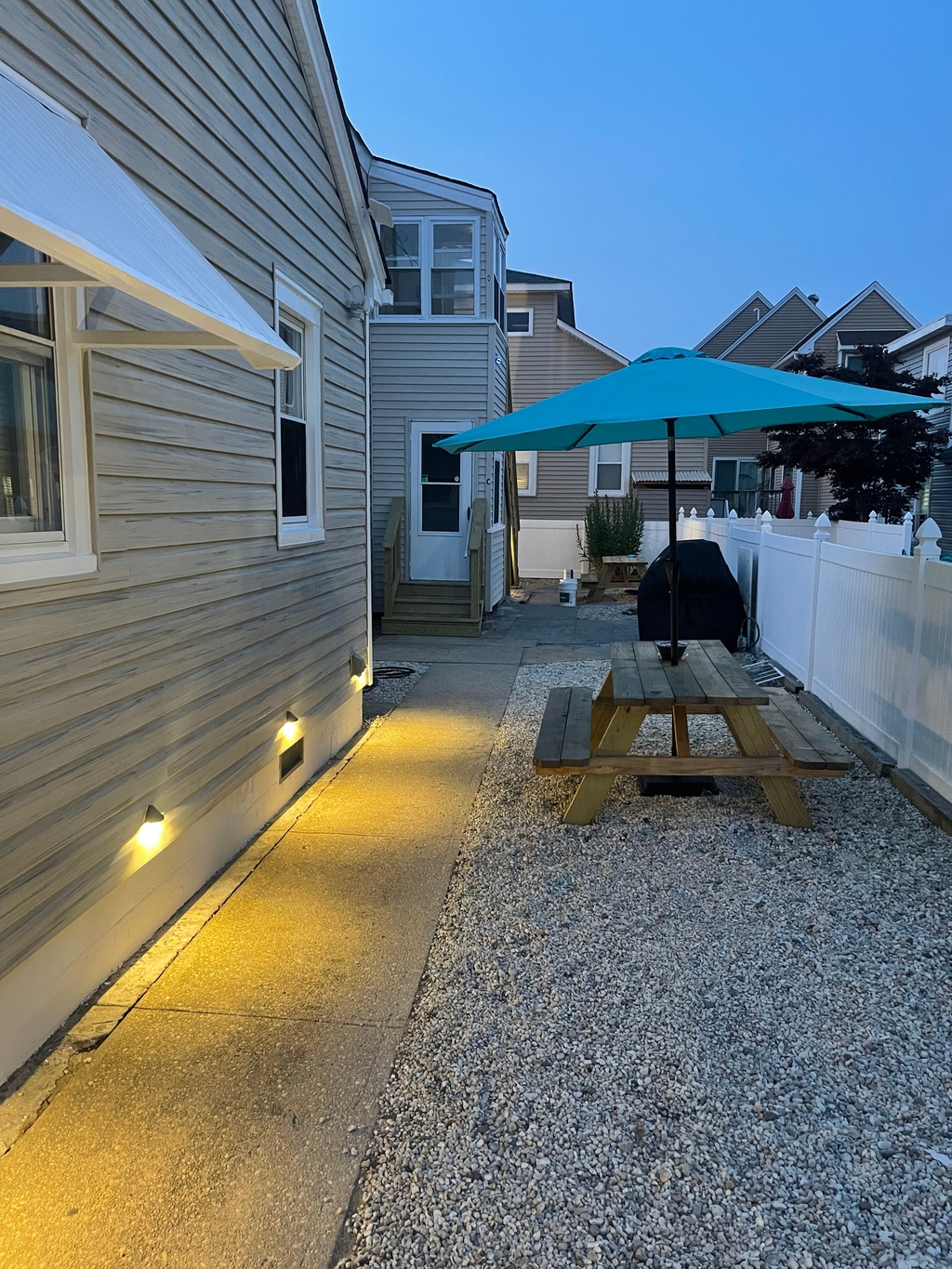 Outdoors at night