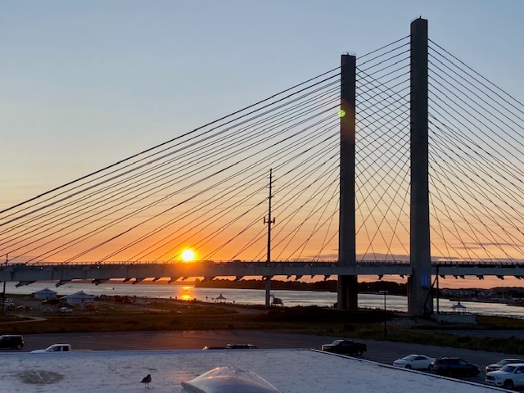 Indian River Bridge Sunset view
