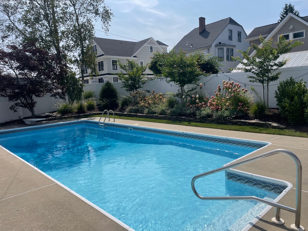backyard pool area