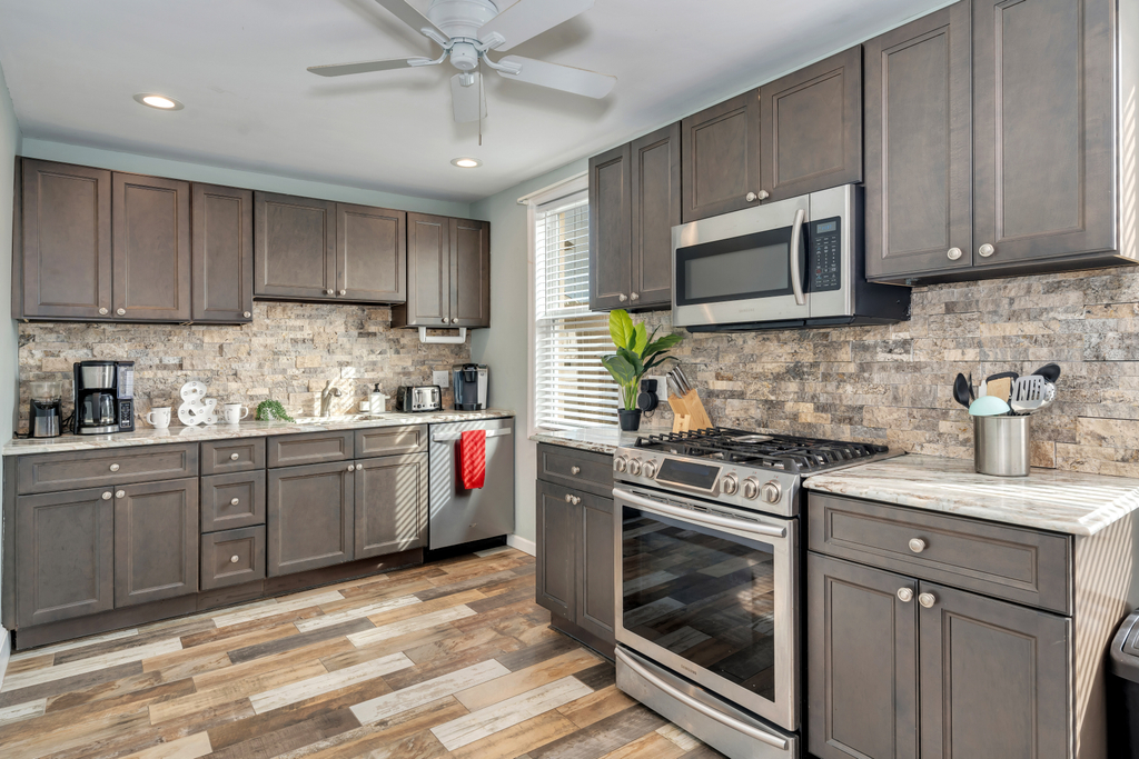 Fully equipped kitchen for your stay.