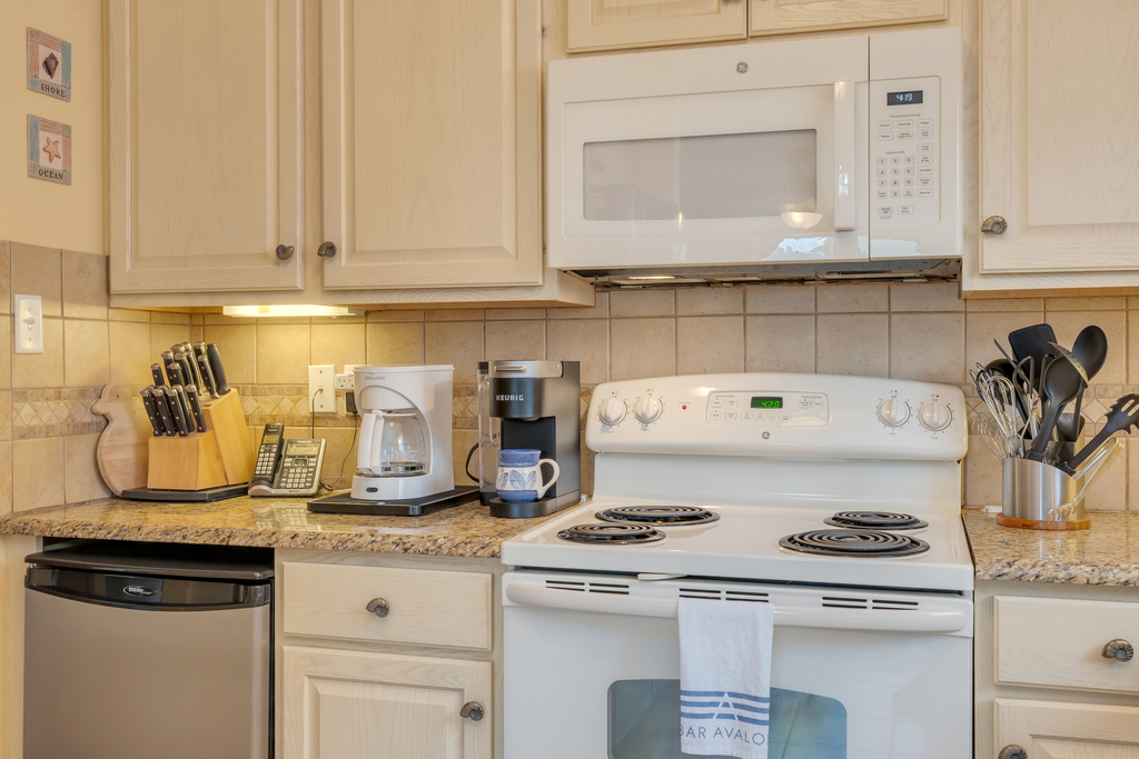 Updated kitchen ready for vacation meals