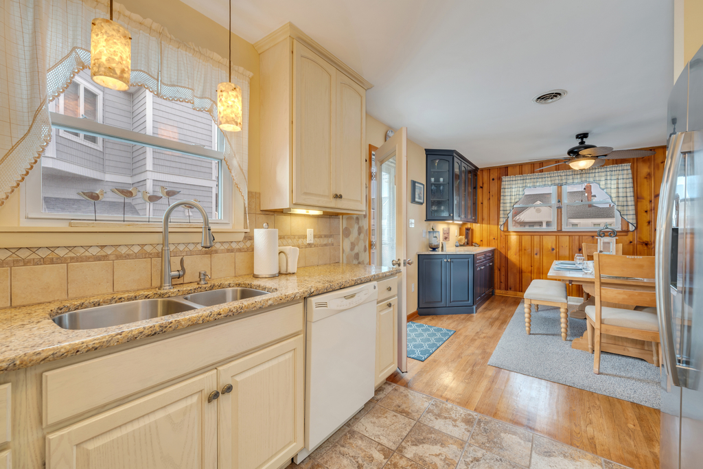 Updated kitchen ready for vacation meals