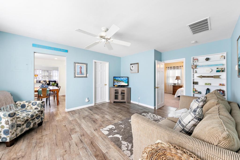 Den with flat screen TV and games for the kids! 