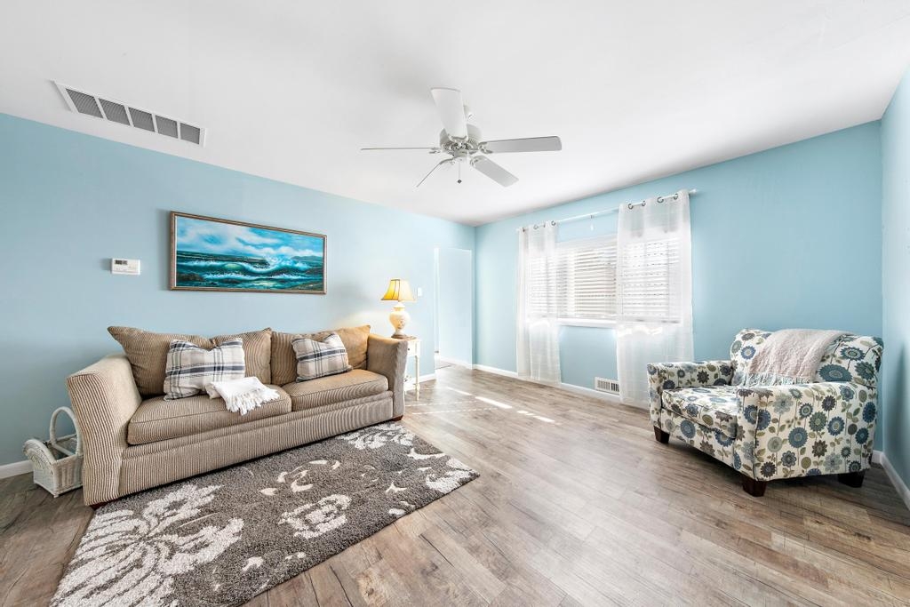 Den area, perfect for reading or yoga.