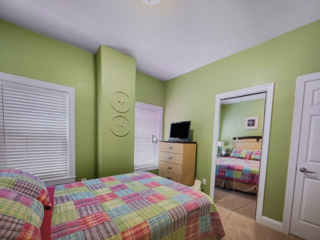 Bedroom with queen bed