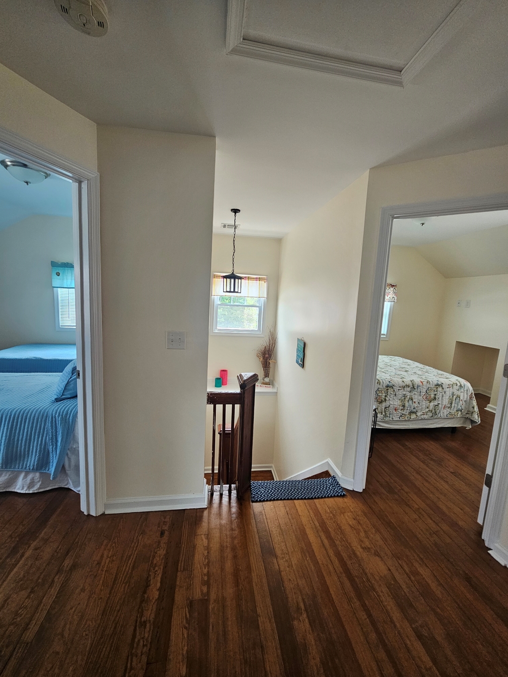 opposite side of hallway facing stairs