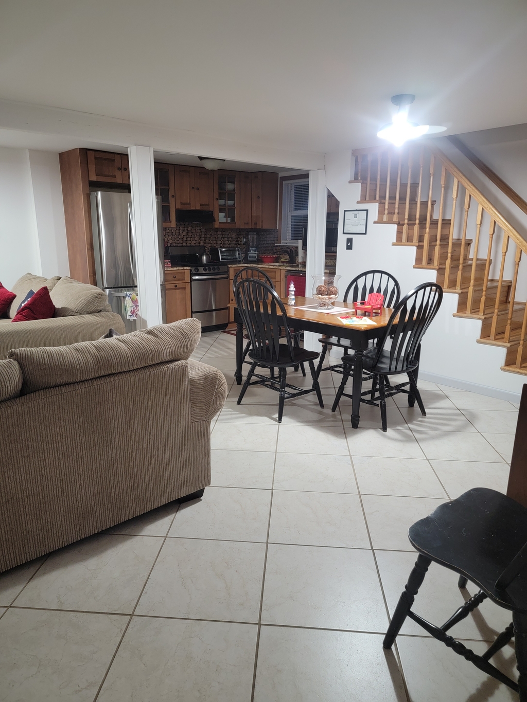 Kitchen and dining area