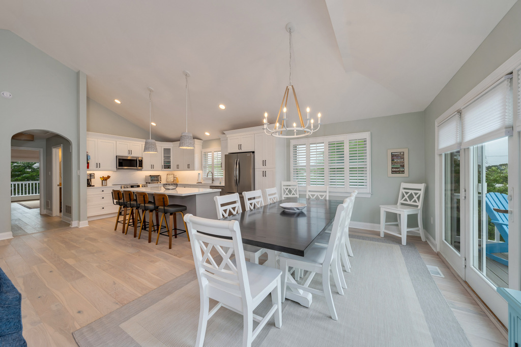 Enjoy meals together in this stylish dining area
