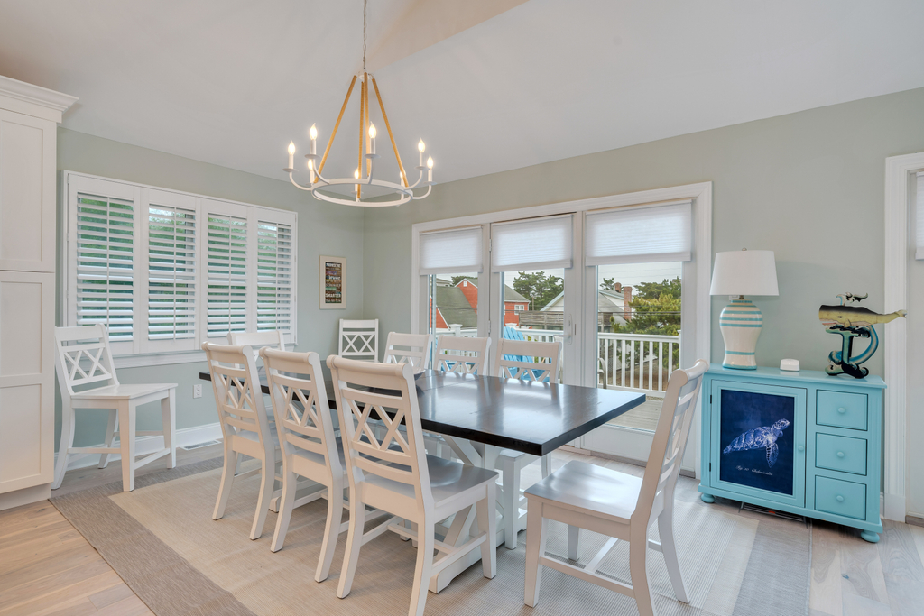 Enjoy meals together in this stylish dining area