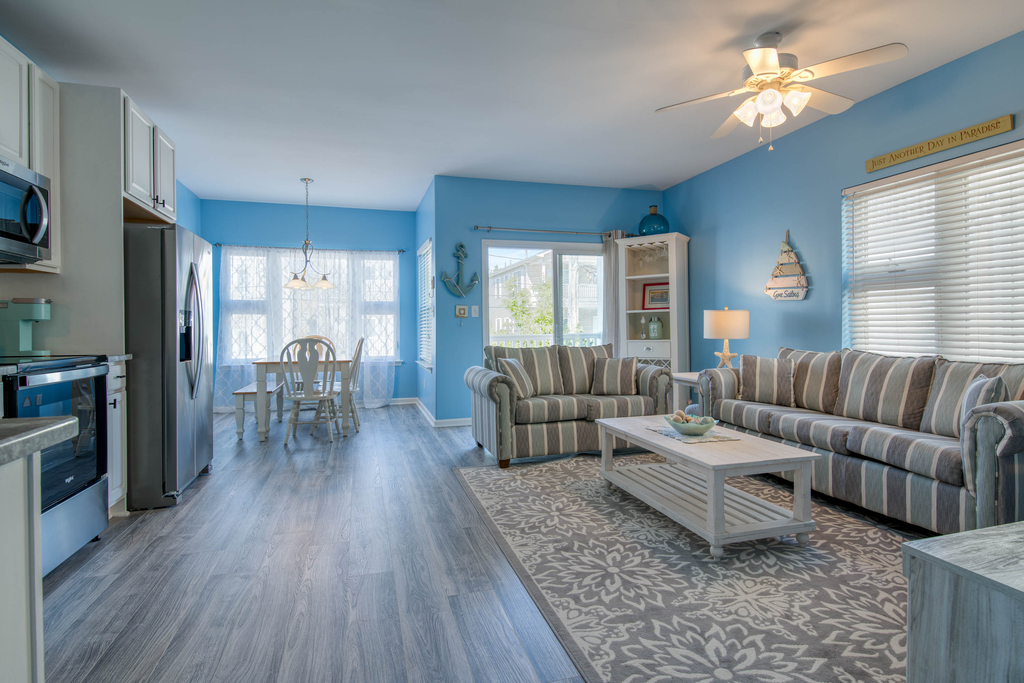 Kitchen &amp;amp; Living Room from Hallway