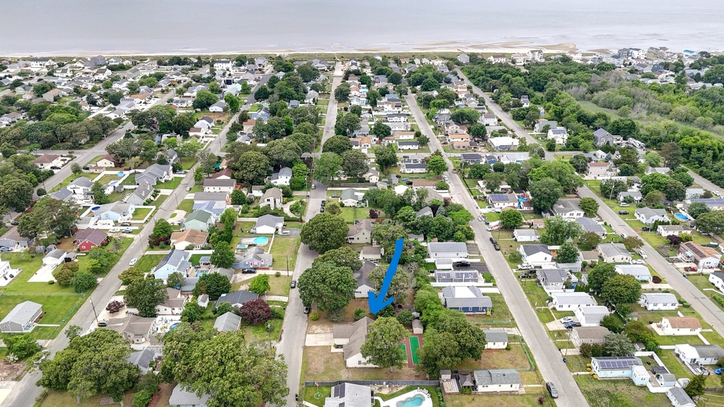 ariel view to bay