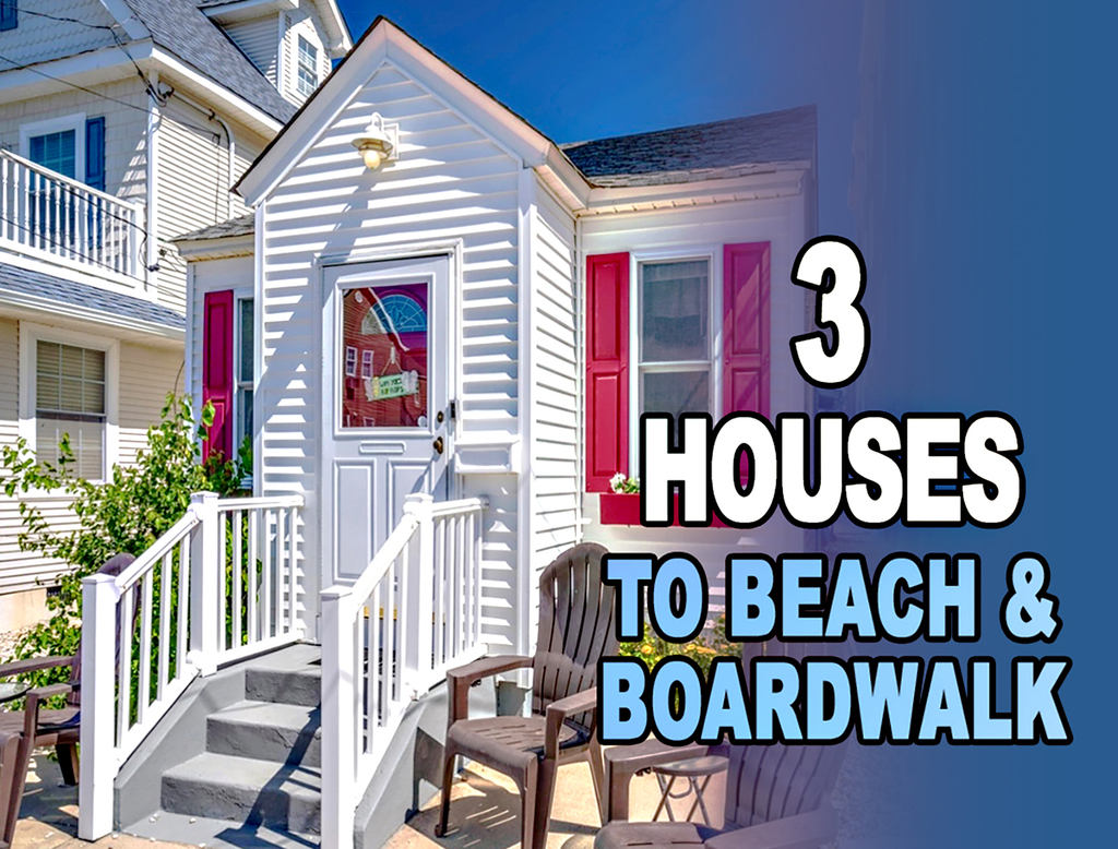 Charming cottage, 900 sq feet, 3 houses from the boardwalk.