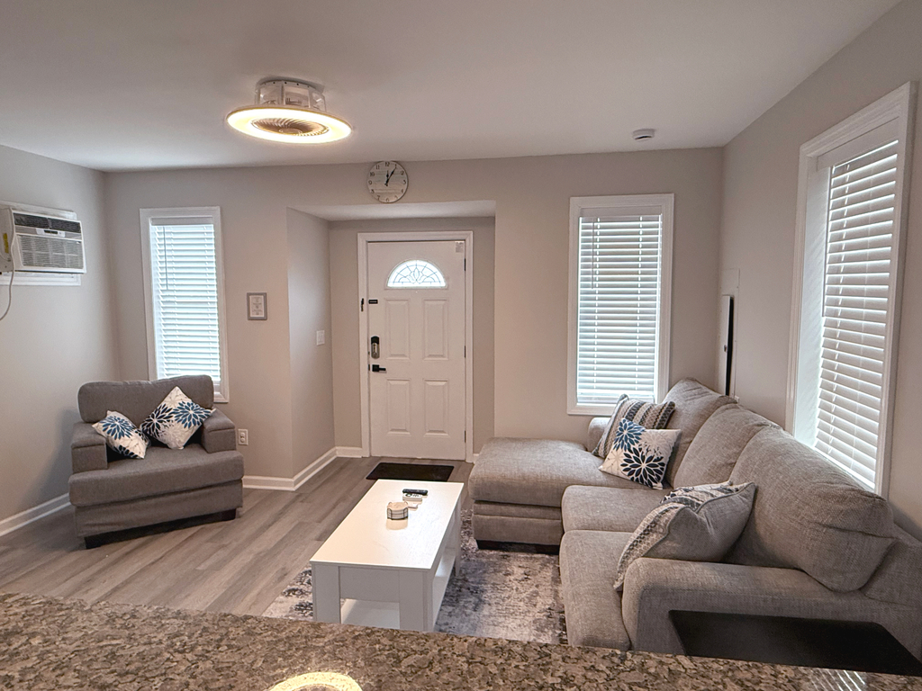 Wall AC in living room and bedrooms