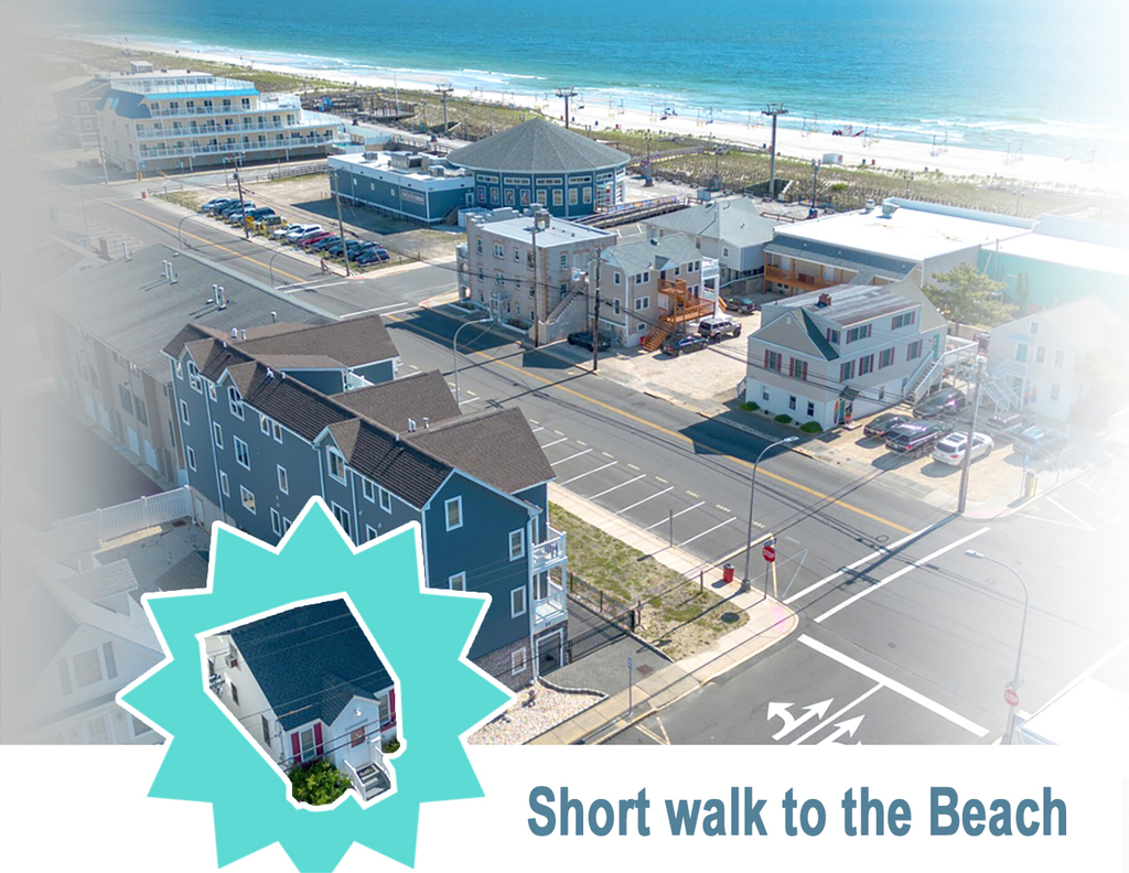 3 houses to the beach and boardwalk