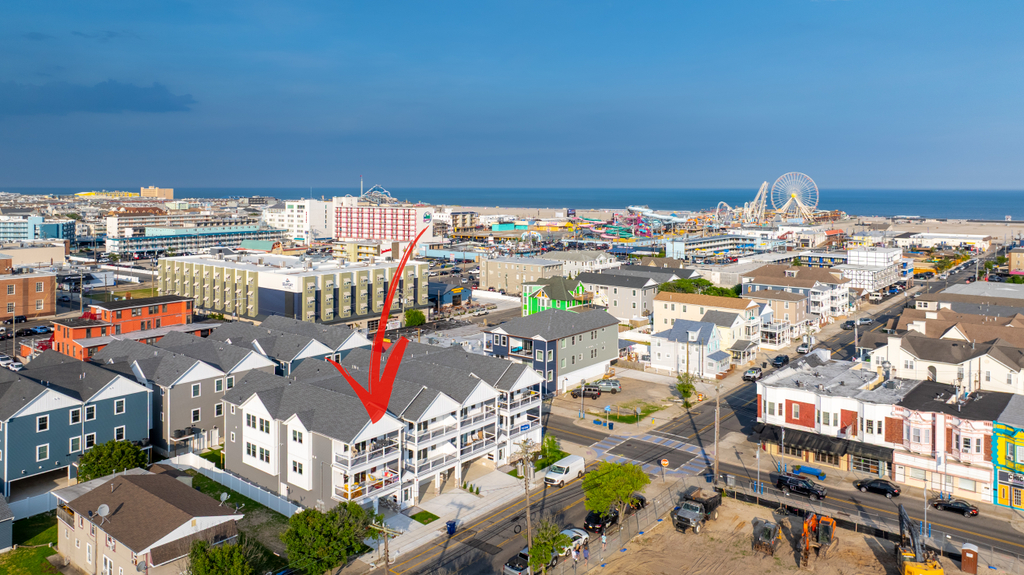 Aerial View -   blocks from boardwalk &amp;amp; beach 