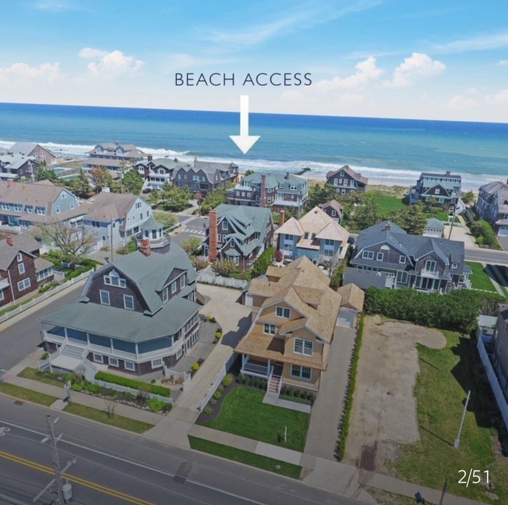 Steps from secluded Chadwick Street beach access. Beach side of Main 