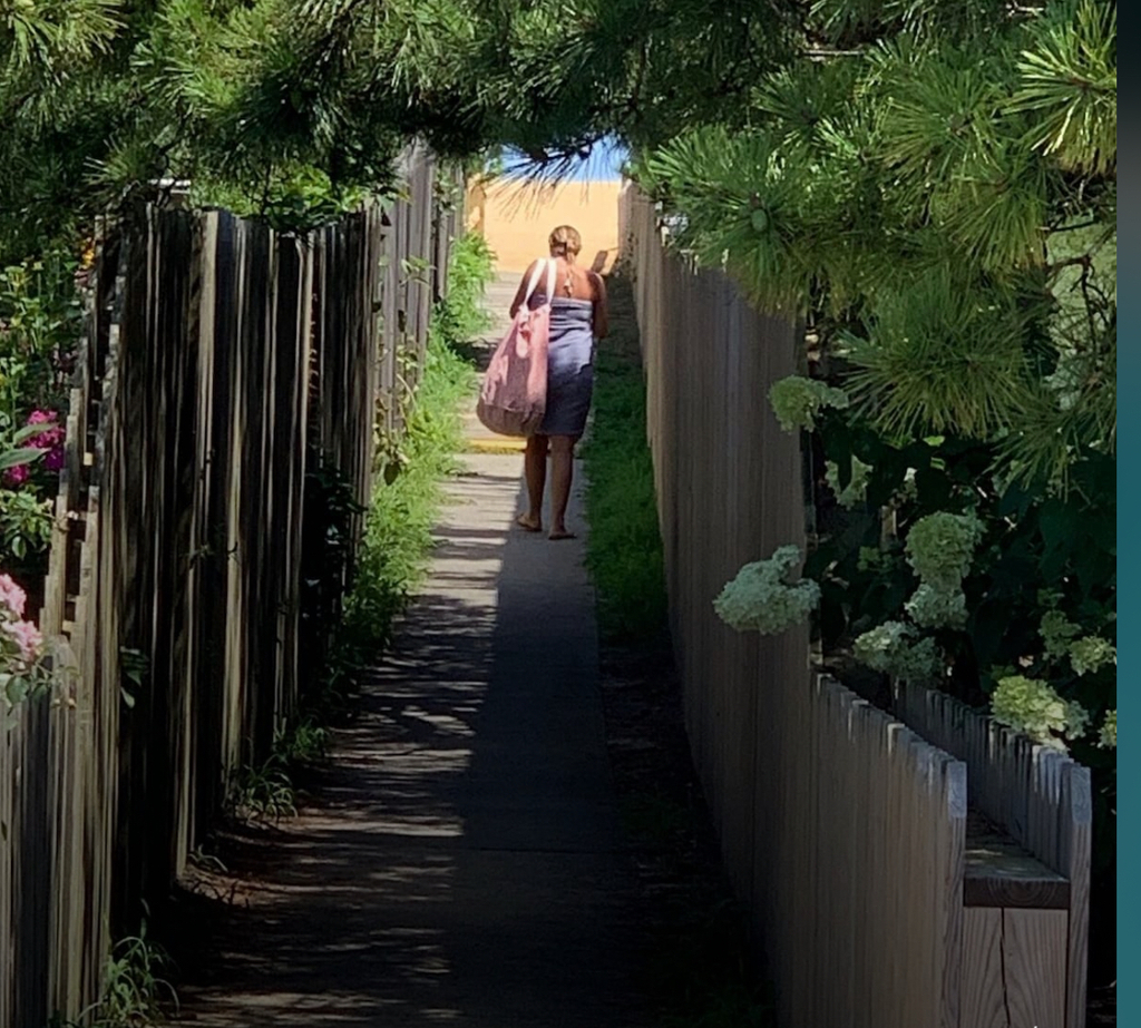 Hidden beach access steps from quietest beach in Bay Head