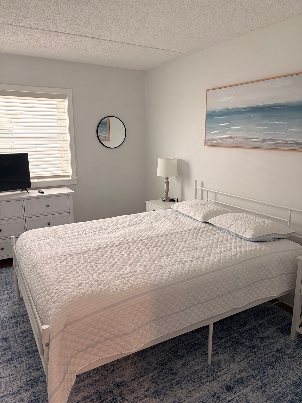 Bedroom one with queen bed