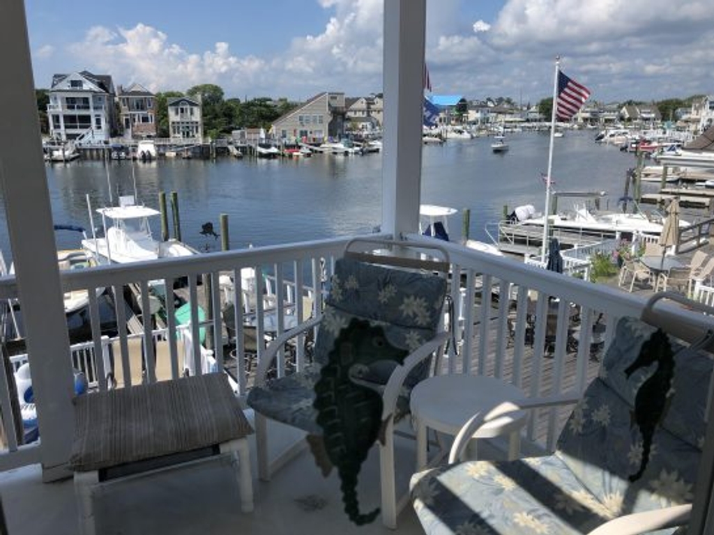 View from upper deck 4 chairs