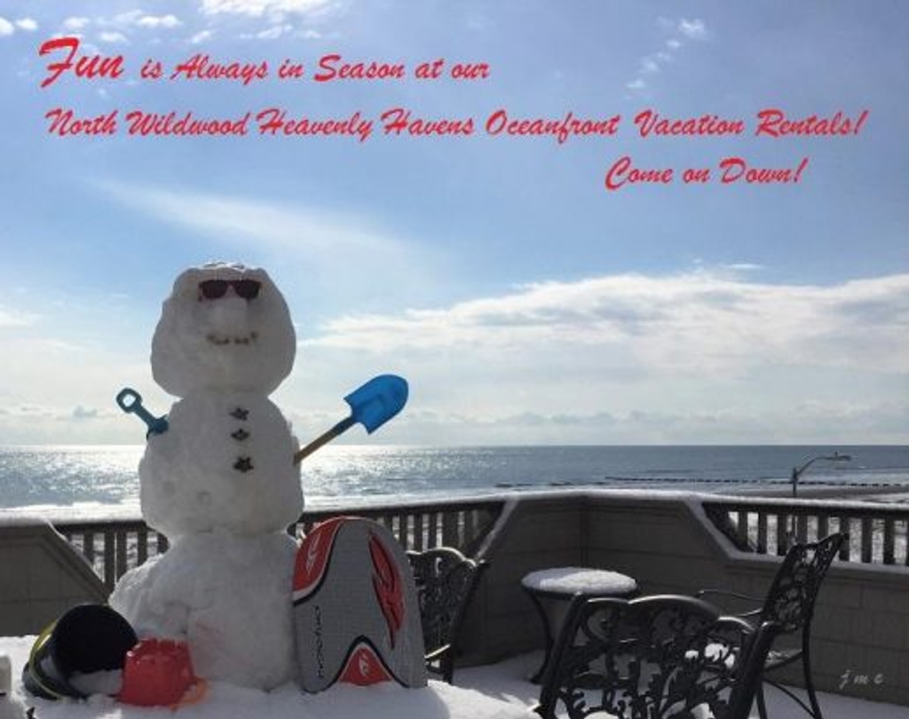 FUN is Always in Season at our North Wildwood Heavenly Havens Oceanfront Vacation Rentals! Come on Down!