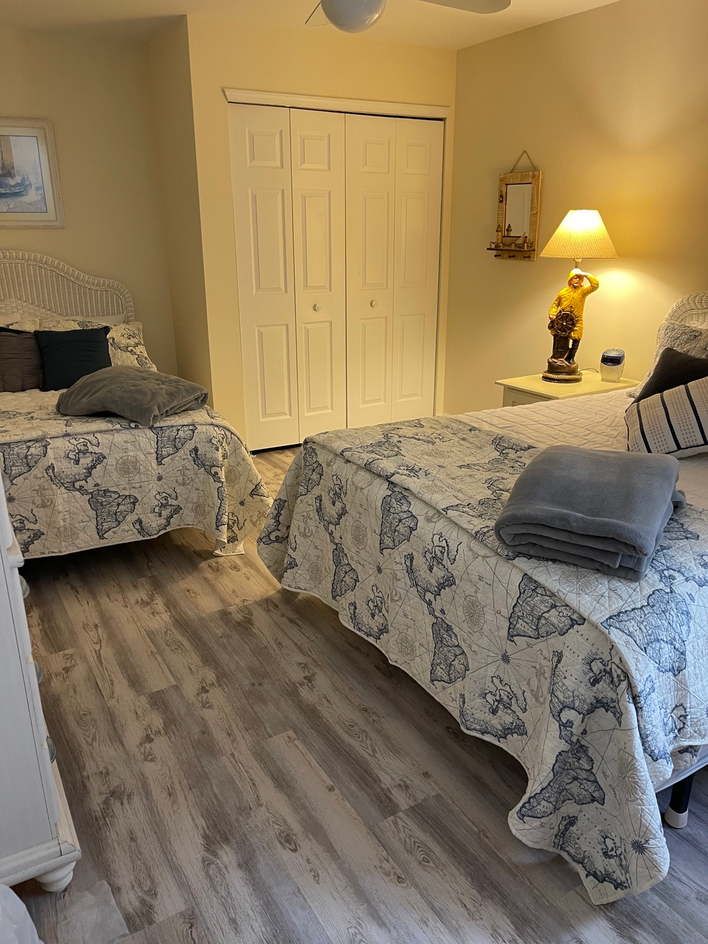 Bedroom #2 is 1 queen, and 1 double 