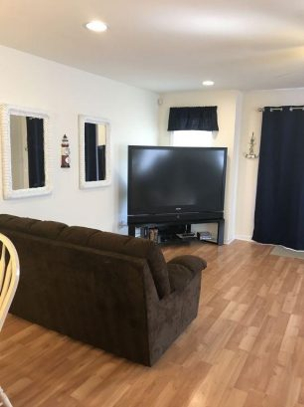 Living Room with a 67&amp;quot; Big Screen TV - DVD - 100 Channel Cable