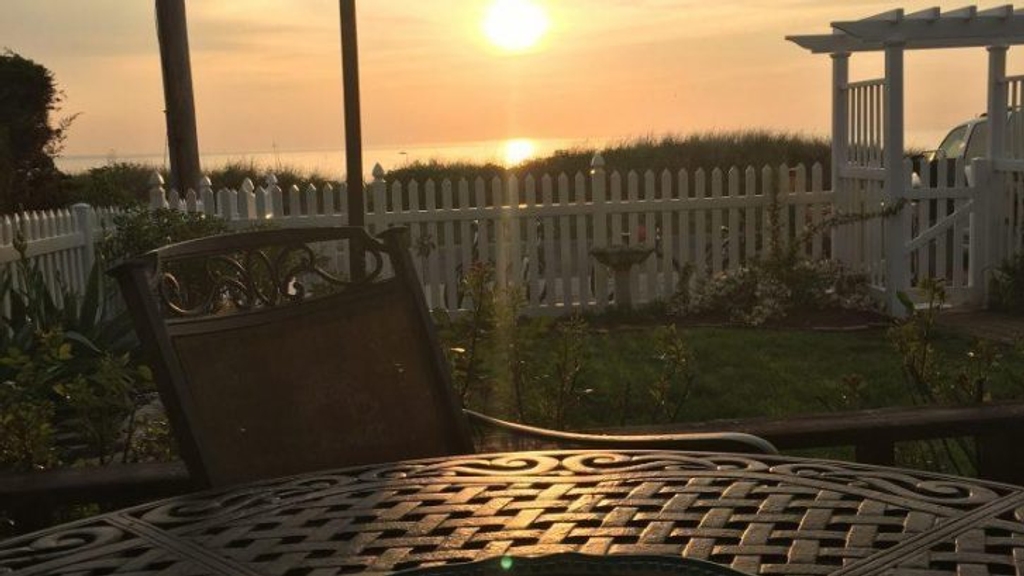 Your view from the deck.  Enjoy outdoor dining watching the sunsets!