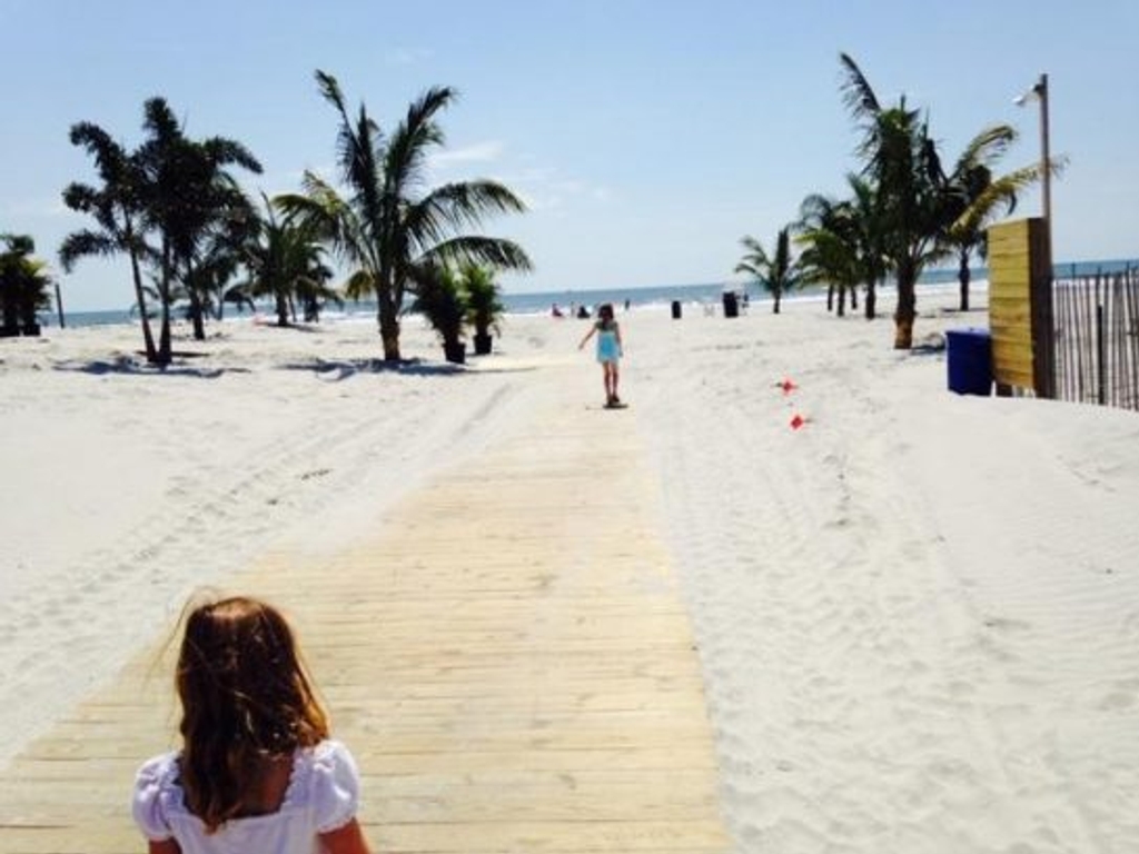 Beach walk way