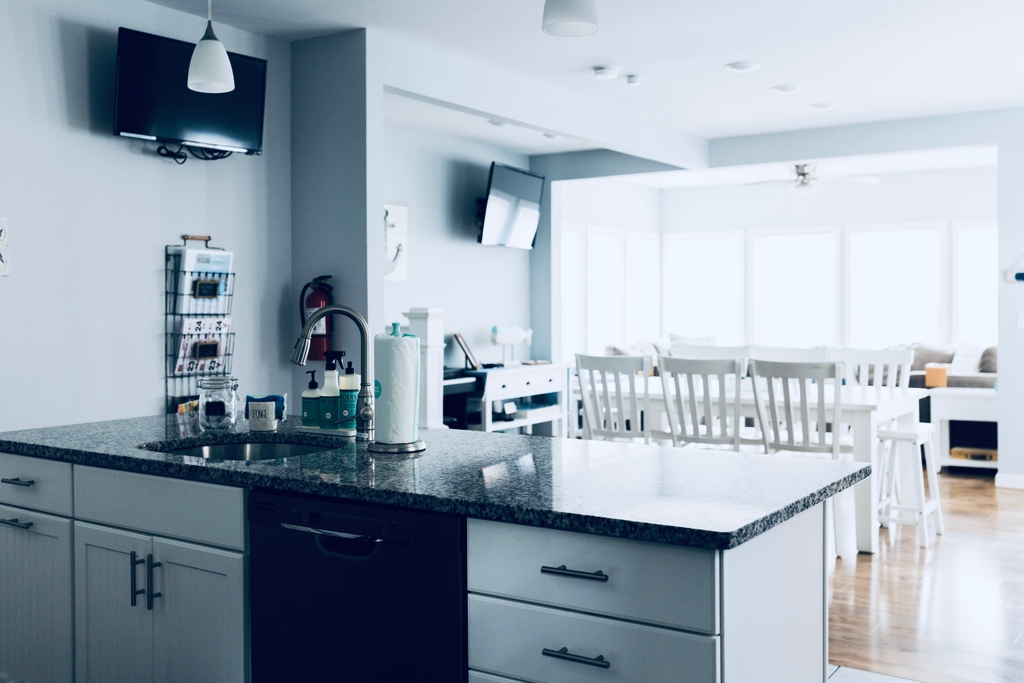Fully Stocked Kitchen with Stainless Steel Appliances