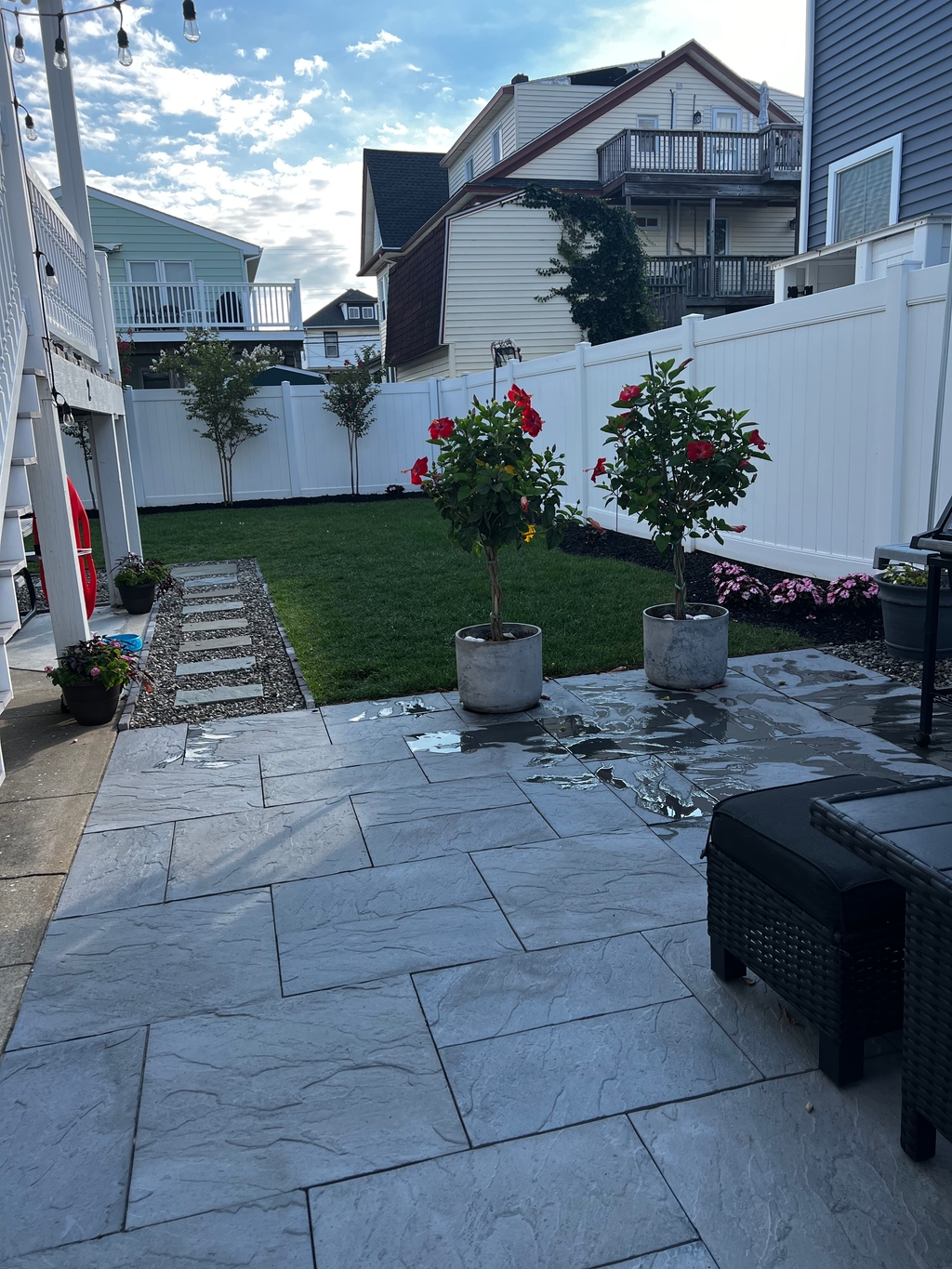 Backyard Patio and Yard