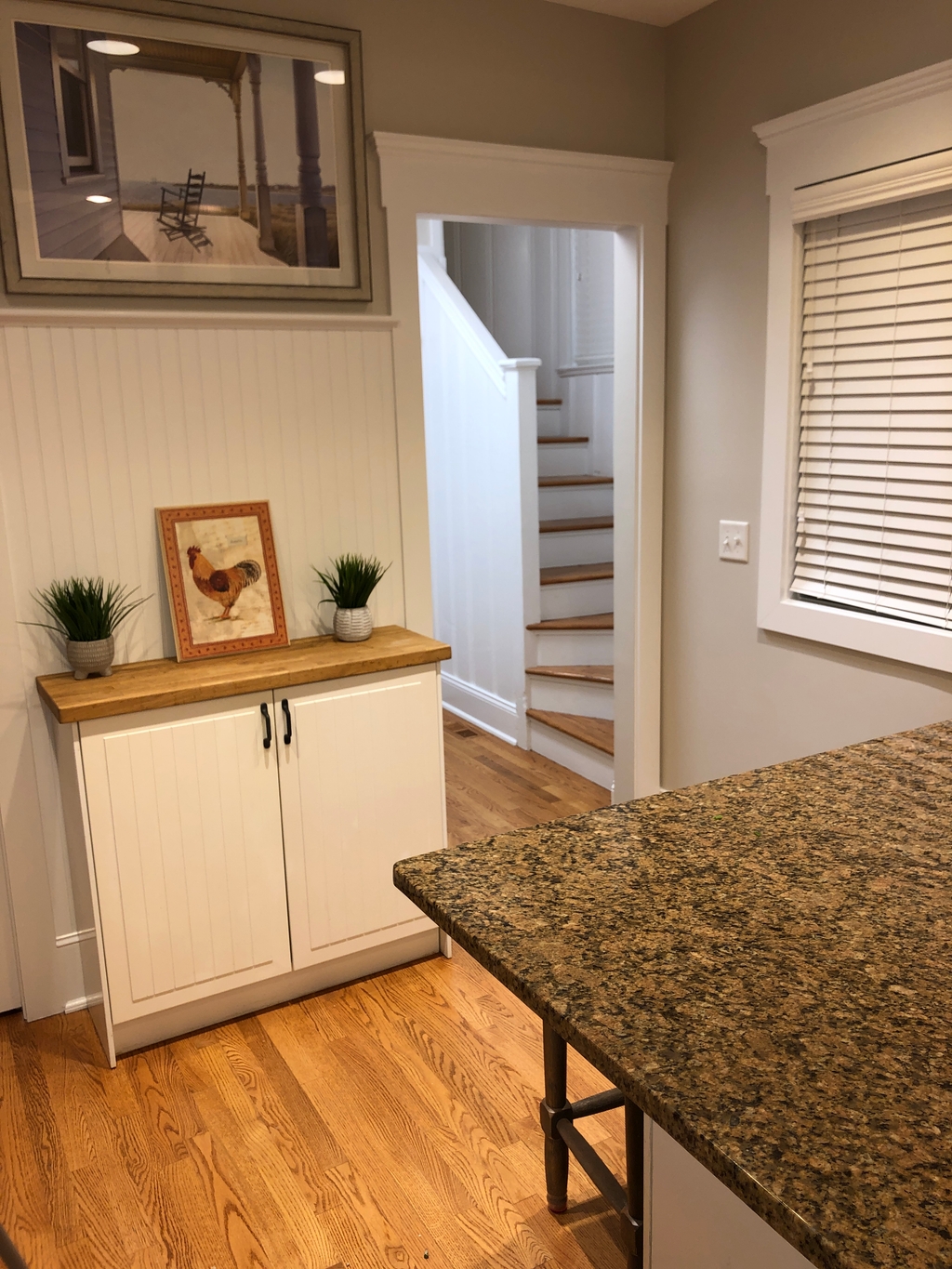 Kitchen Looking toward Laundry room and back staircase