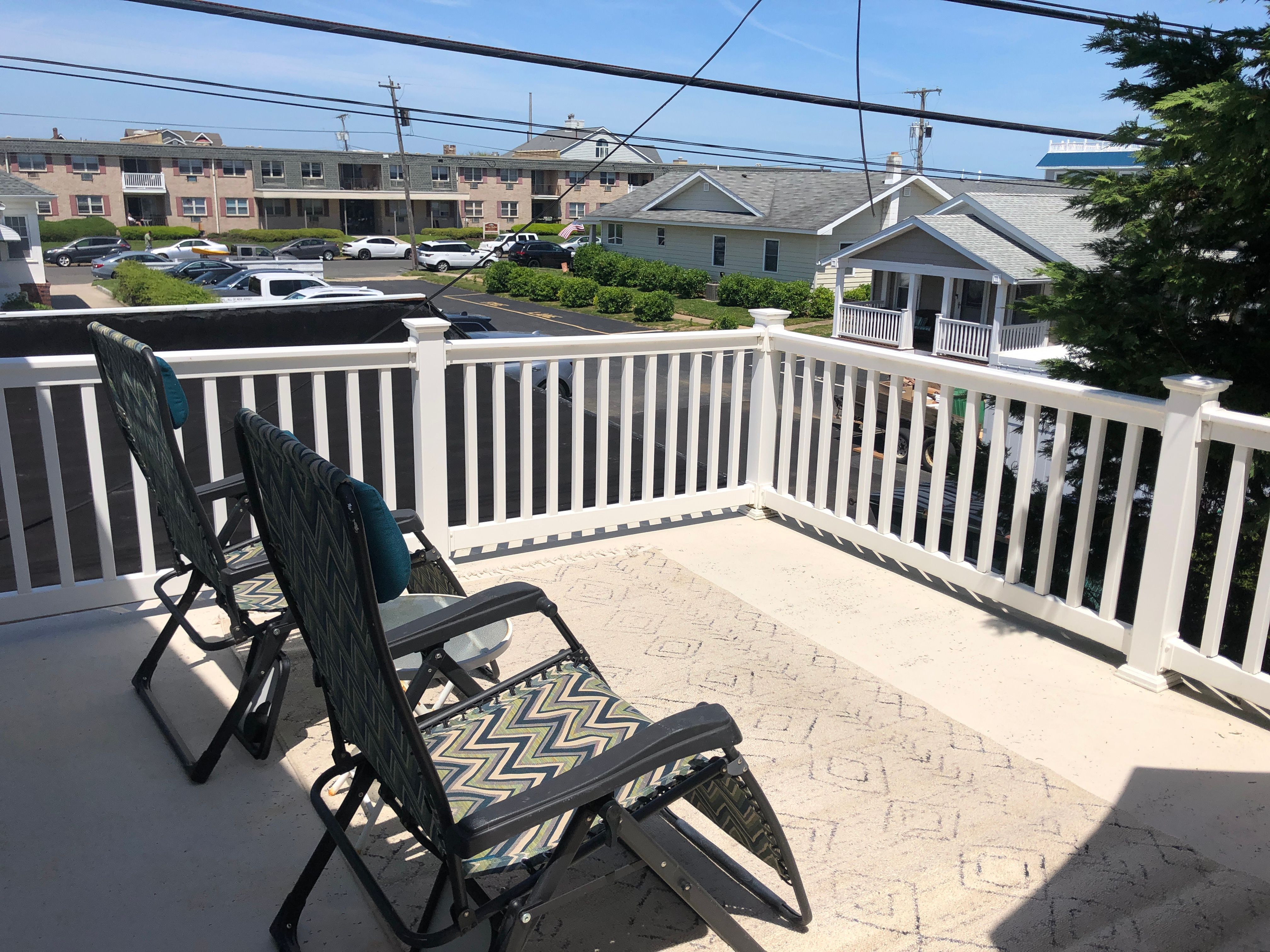 Summer rental 2 bedroom 2nd floor with deck and view of Ocean Belmar, NJ ShoreSummerRentals