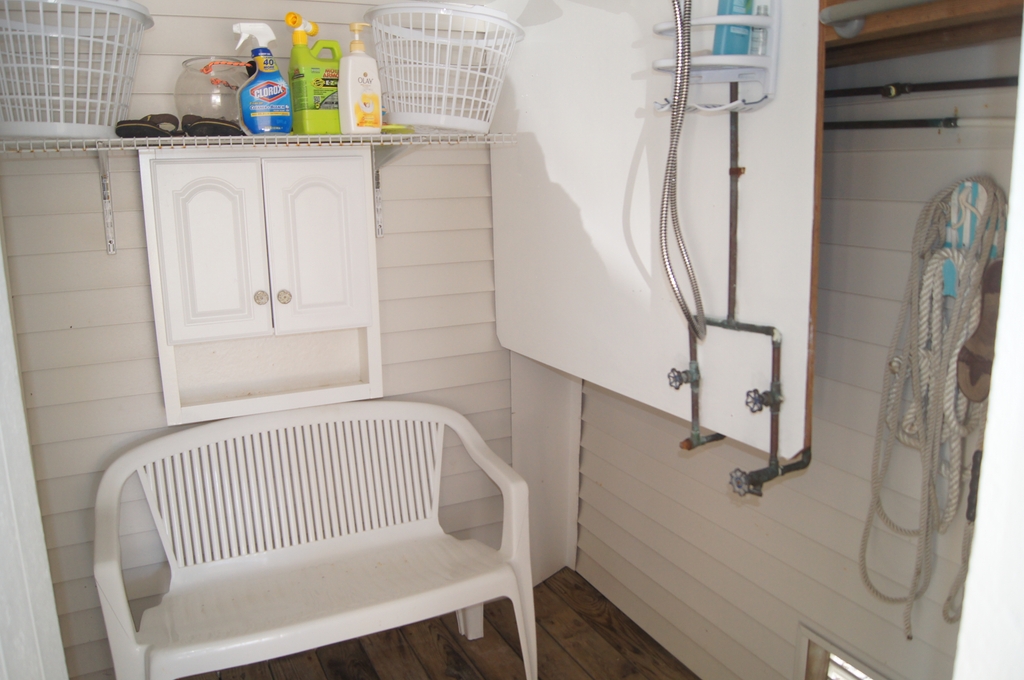 Large Outside Enclosed Shower
