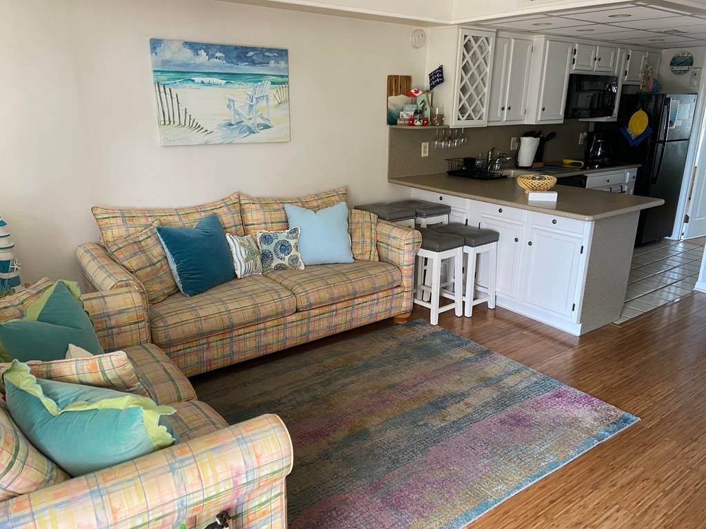 Living Space, pull out queen bed 