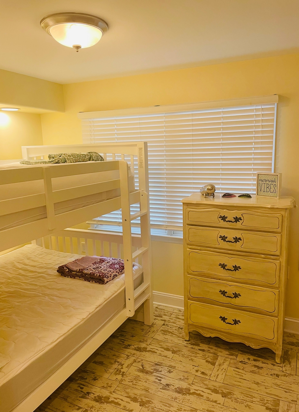 Second bedroom with sturdy full-on-full size beds