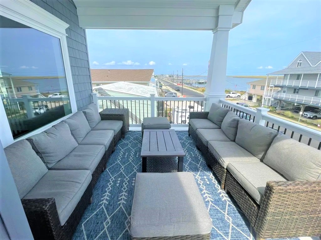 2nd floor Deck with bay and ocean views