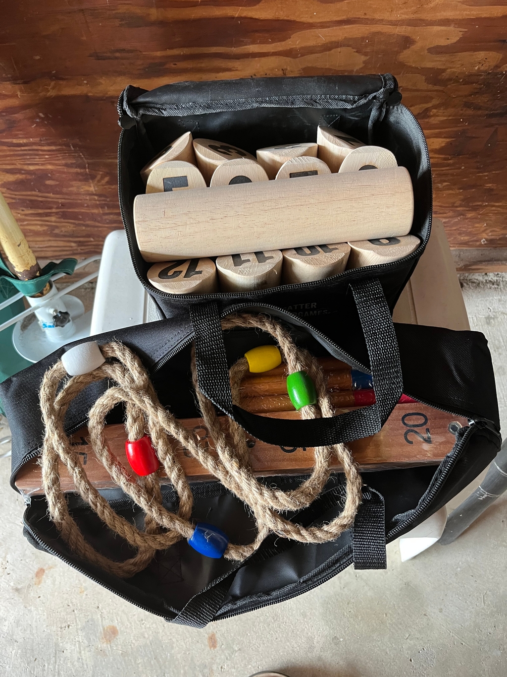 Outdoor games in the garage for your enjoyment